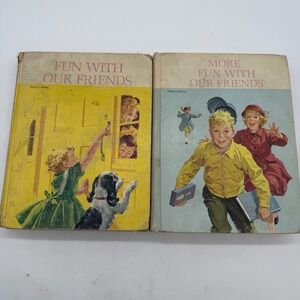 Vtg 1960s Fun With Our Friends & More Fun With Our Friends‎ Teachers Edition Set